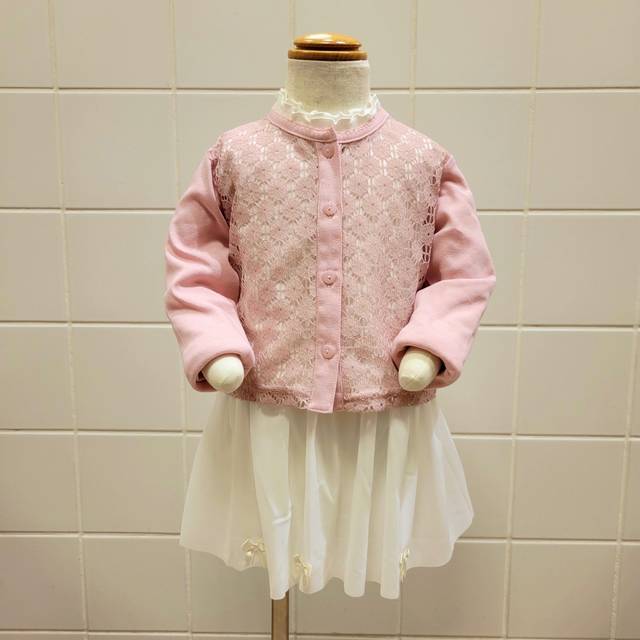 女の子レースカーディガン